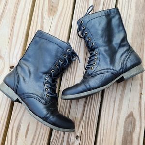 Black Lace Up Boots